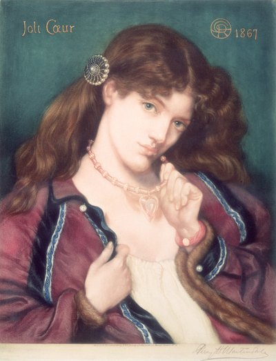 Joli Coeur, after Dante Gabriel Rossetti by Percy Martindale
